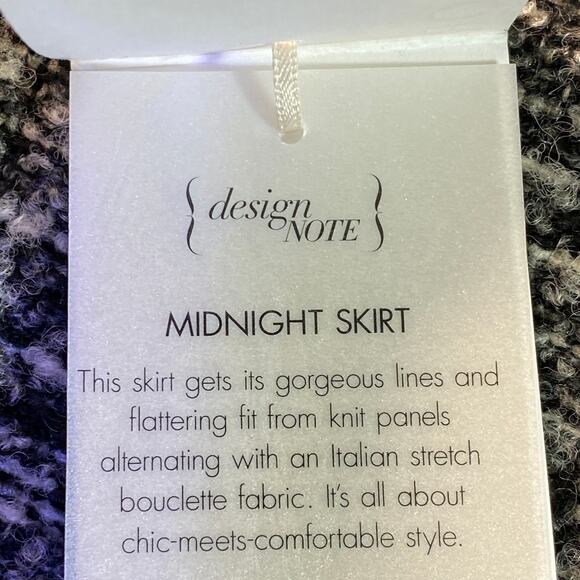 Ann Taylor Tweed Skirt Sz 6 Gray Black White Above Knee Wool Blend Academia NEW! - Picture 10 of 11